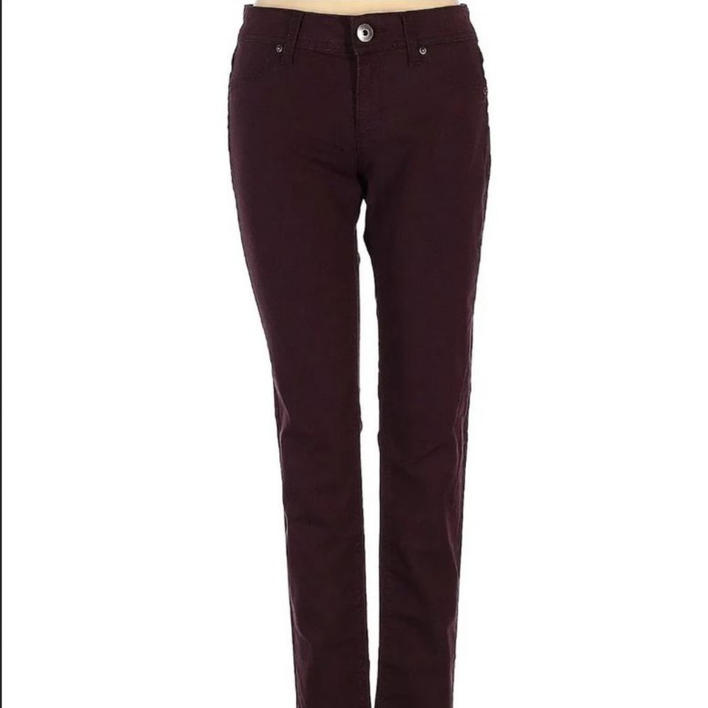 DL1961 Sz 26 Women's Emma leggings geode burgundy jeans
